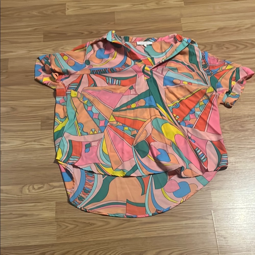 Colorful Abstract Women's Top